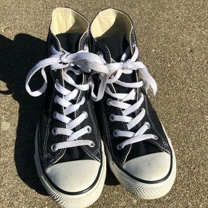 Classic High Top Converse Black US Size 8 Women’s
